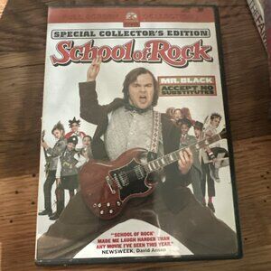 School Of Rock DVD Tested Working Jack Black Comedy Rated Pg-13